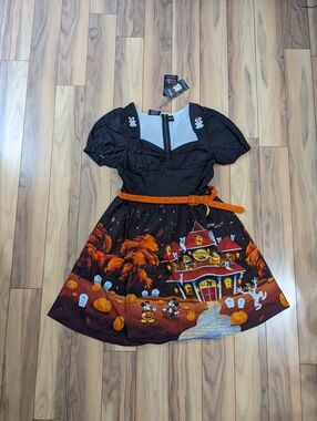 NWT! The Stitch Shoppe Loungefly Disney Haunted House Allison Dress *Glow Dark L